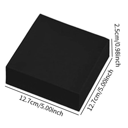 Musta buffet-koroke ruokajuhliin, pinottava, tilaa säästävä akryylinen esittelyteline 20,3 x 20,3 x 15,3 cm (LGL)