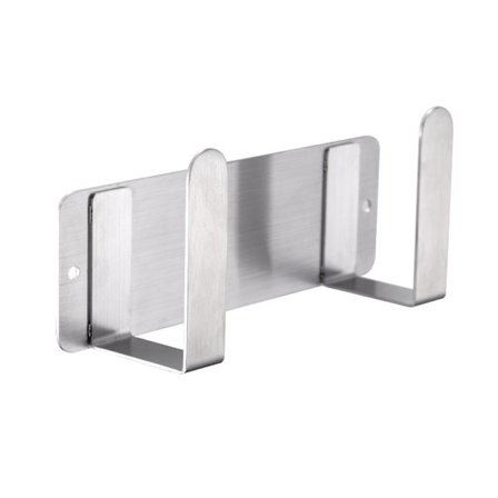 Grytlockshållare, väggmonterad 304 rostfritt stål grytlockshållare, (Silver)