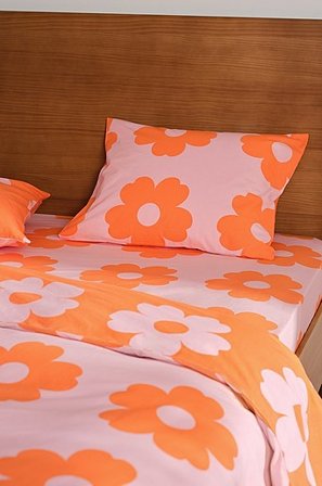 Jotex - Bettbezug-set Einzeln Rosa/orange - WERNER - Kaufe Einzelbett bei Jotex