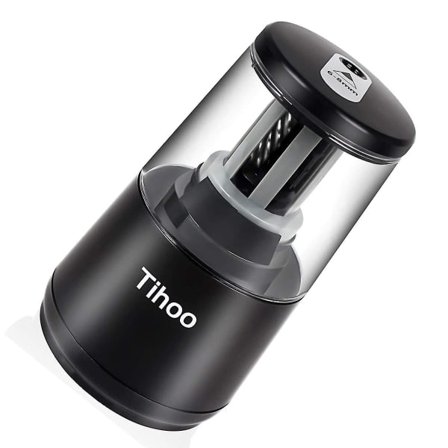 IC Elektrisk Blyantspidser, Spiralformet Blad til Hurtig Spidsning, Automatisk