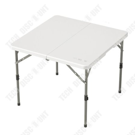 Folded table - TD - 86x86x74 cm - High density polyethylene - Foldable - White