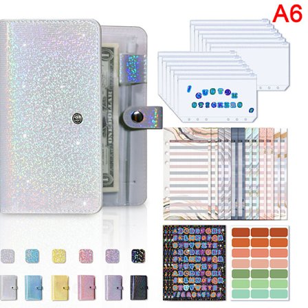 A6 Binder Pehmeä nahkainen kirjekuorikansio ja Budget