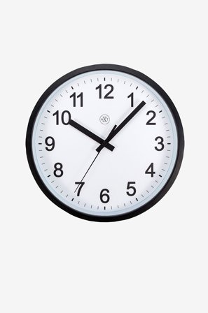 NeXtime - Vægur nXt Robust 25 - Sort - Vægure og bordure - Fra Homeroom