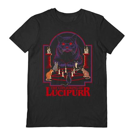 Steven Rhodes Unisex Vuxen The Conjuring Of Lucipurr T-Shirt M Black/Red M