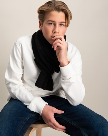 Parajumpers RIB SCARF Noir Accessoires Garçon - Kids Brand Store