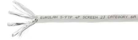 Eurolan 19D-SA-23WT-R500 Datakabel C6A, S/FTP, LSZH, Dca, Stikkontakter & kabler