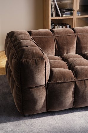 Jotex - Sofamodul Venstre Varm gråbrun - MEDFORD - Kjøp Modulsofaer hos Jotex