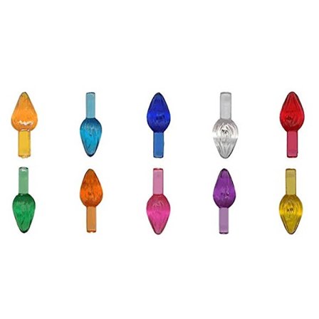 50 stk. Juletræspærer Udskiftninger til Keramiske Juletræer Flammelys