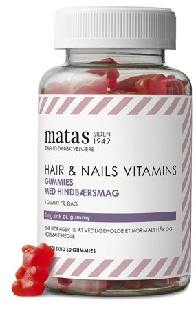 Matas Striber Hair & Nails Vitamins Gummies 60 stk., Helse & Madvarer, Hud, Hår & Negle, Kosttilskud Til Neglene