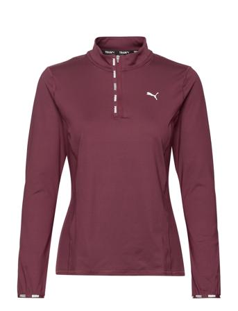 Puma Strong 1/4 Zip T-shirts & Tops Long-sleeved Tummanpunaiset PUMA