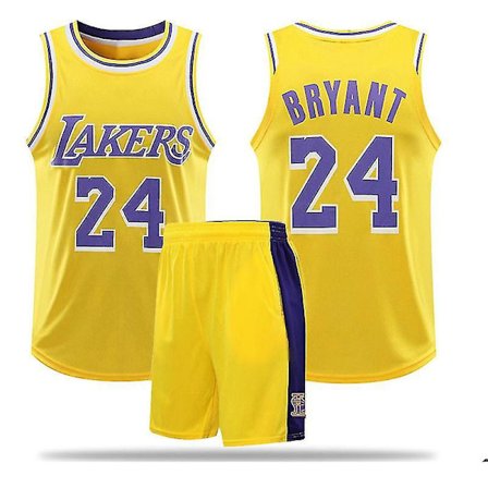 #24 Kobe Bryant Baskettröja Kostym Lakers vuxenlag H