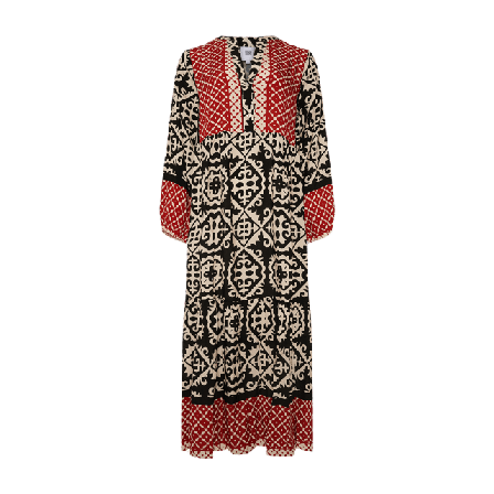 Tiffany Lilli, Dress, Viscose - Aztec Print Klänningar Dam Grön M