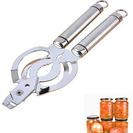 Lågåbner, Til Glas Eller Flasker, Flaskeåbner Lavet Af Høj Kvalitet Rustfrit Stål, Inkluderer Nem At Bruge Flaskeåbner