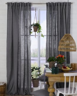 Multibåndslængder Hør 2-pak Grå