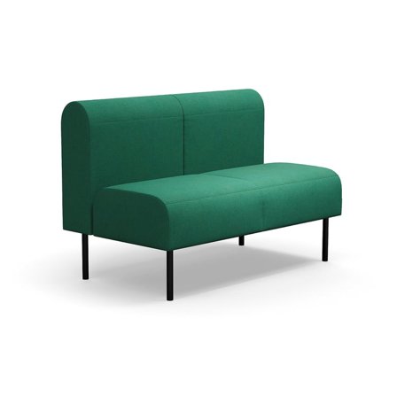 Modular sofa VARIETY, 2-seater, fabric Blues CSII, green turquoise