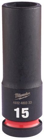 Milwaukee Shockwave Impact Duty Krafttoppe 1/2" kvadratisk dybde 15 mm, Håndværktøj