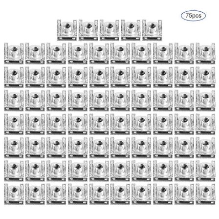 75st Karosskåpa Panel U-Klämmor M6 U-Mutter Snabbfästen Motorcykeltillbehör