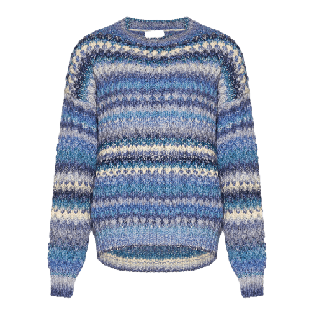 Noella Gio Knit Sweater - Sky Mix Tröjor Dam Blå M/L