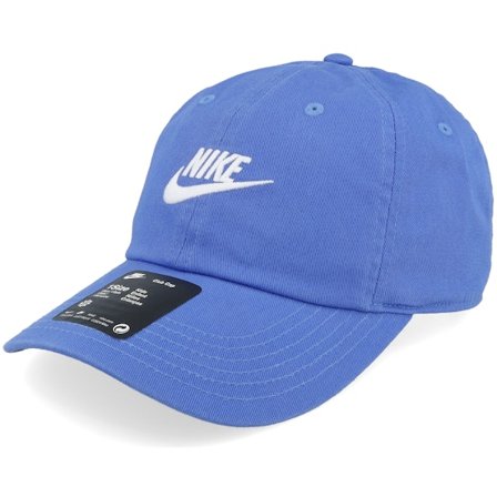 Nike - Blå unconstructed Kasket - Kids N Club Cap Us Cb Futura Washed Comet Blue/White Dad Cap @ Hatstore