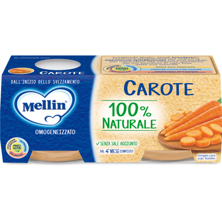 Mellin Omogeneizzato Carote 2X80g