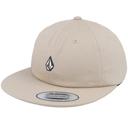 Volcom - Beige snapback Cap - Full Stone Dad Hat Khaki Strapback @ Hatstore