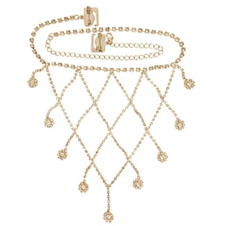 1 st Mesh hänge axelrem kvinnor smycken sele