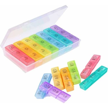 Pilleæske ugentlig, multi-rum pilleæske 7 dage medicin