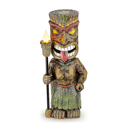 Kestävä hartsista valmistettu mayalainen totem-koristevalo uima-altaalle, terassille ja taloon