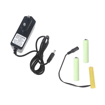 AAA batterieliminator strømforsyningsadapter, 4,5V erstatning for 3 AAA-batterier