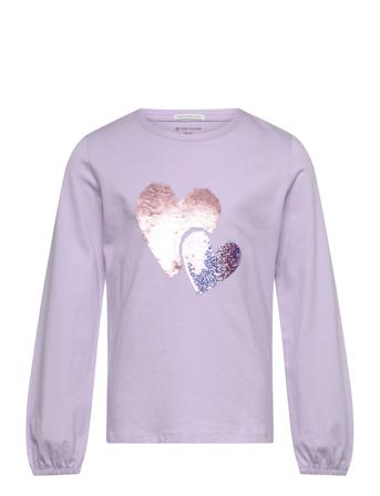 Reversible Sequins Longsleeve Purple Tom Tailor
