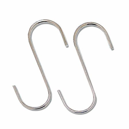 10 st S-krokar i stål, kraftiga S-krokar, metallkrokar för köksredskap, garderobskrokar, växtkrokar