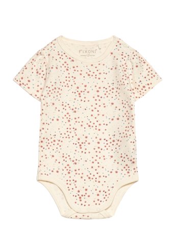 Fixoni Body Ss W.aop - Cream - 80