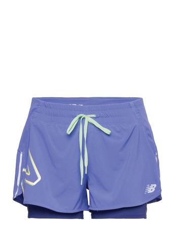 Printed Impact Run 2In1 Short Blue New Balance