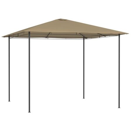 vidaXL Paviljong 3x3x2,6 m taupe 160 g/m²