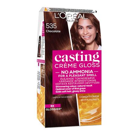 L'Oréal Paris Casting Créme Gloss 535 Chocolat, Hår, Hårfarve, Toningsfarve