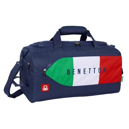 Sportstaske - United Colors of Benetton - Mørkeblå - 50x25x25 cm - Lynlås - Bomuld - One size