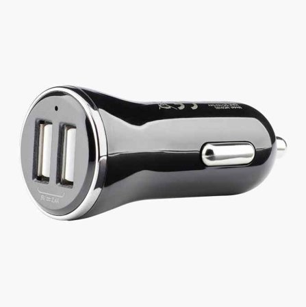Billaddare med 2 USB-uttag 12/24 V - Biltema