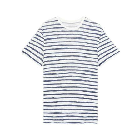 Majestic Filatures Round neck short sleeves t-shirt Blå, Herre T-shirts