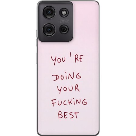 Kompatibelt Mobildeksel til Motorola Moto G75 Du gjør allerede ditt aller beste