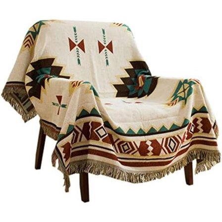Navajo Aztec tæppe tæppe boheme tribal tribal geometrisk mønster