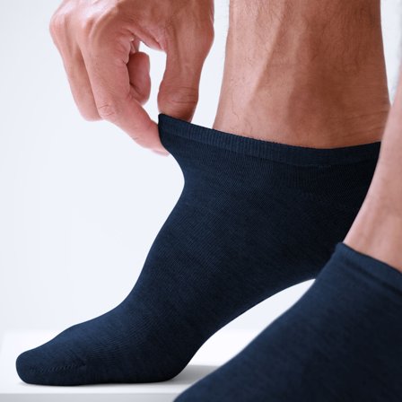 FreeFeel | Kungsblå Ankelstrumpor i Bambu för män - Ankelstrumpor