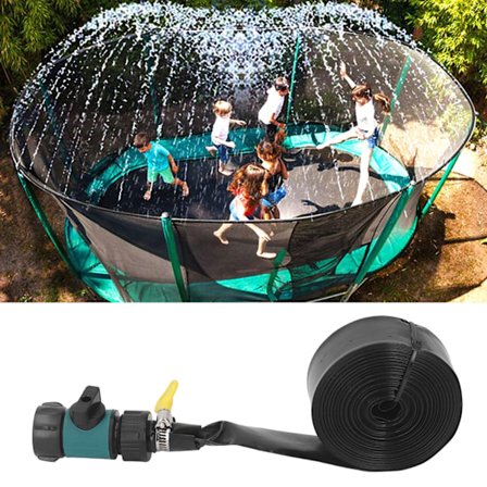 15m Udendørs Trampolin Sprinkler Justerbar Kraftig Vandland Sprinkler Sjovt Sommer Tilbehør Blå