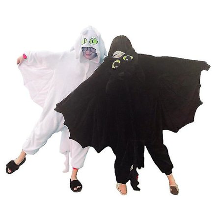 Dragon Onesies Tandløs Kigurumi Til Voksne Anime Kostume Dame Pyjamas Hætte Sovetøj I Ét Stykke
