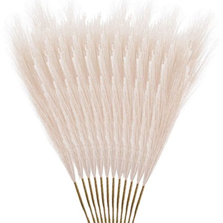 12 stk. Kunstig Pampasgress Kunstig Pampasgress Falske Pompass Grener Vasefyller