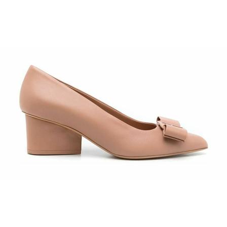 Salvatore Ferragamo 733197 Leather Pumps Pink, Dame, Størrelse: 39 EU