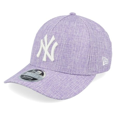 New Era - MLB Purple adjustable Czapka Z Daszkiem - New York Yankees 9FORTY M-crown Cotton Weave Meta Mauve A-frame Adjustable @ Hatstore