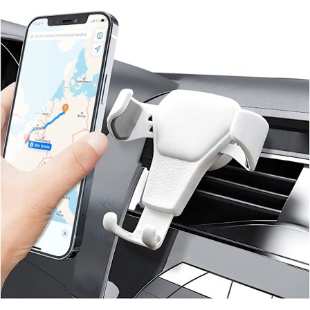 Painovoimainen autoteline puhelimelle, automaattisesti lukittava ilmastointiritilään kiinnitettävä puhelinteline, handsfree, päivitetty yleismallinen 