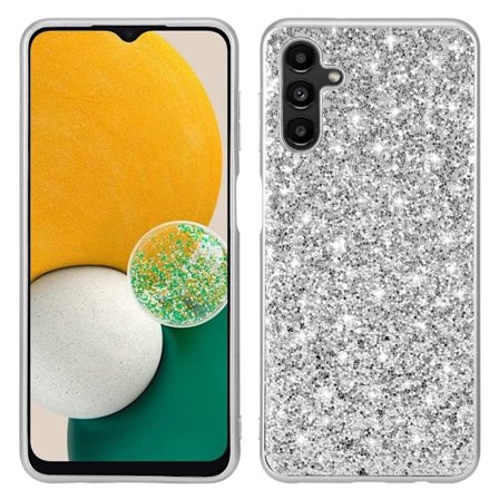 Glitter Samsung Galaxy A54 Suojakotelo - Hopea