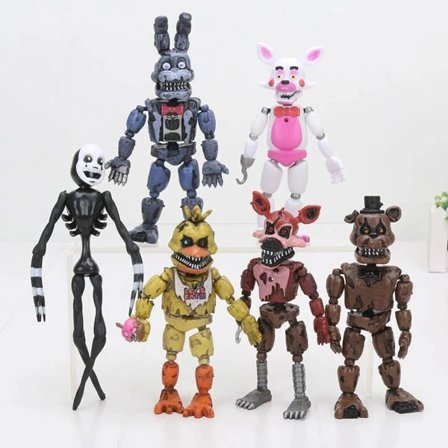 6 kpl Five Nights At Freddy's Toimintahahmo FNAF Lelu Bonnie Foxy