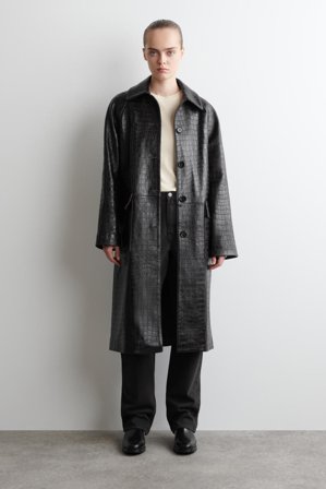 COS Women's Maglia A Maniche Lunghe In Jersey Di Cotone in Bianco